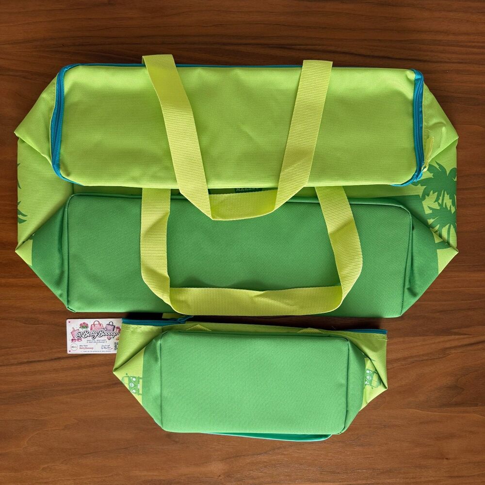 Trader Joe's LARGE & MINI Insulated LIME GREEN Bags (Brand New - Set of 2) - Picture 4 of 4